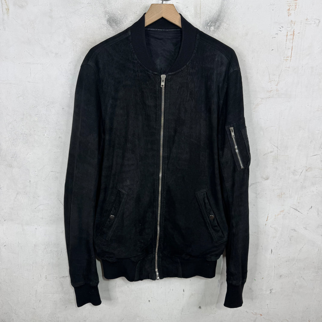 Rick Owens 14' Blistered Leather Jacket