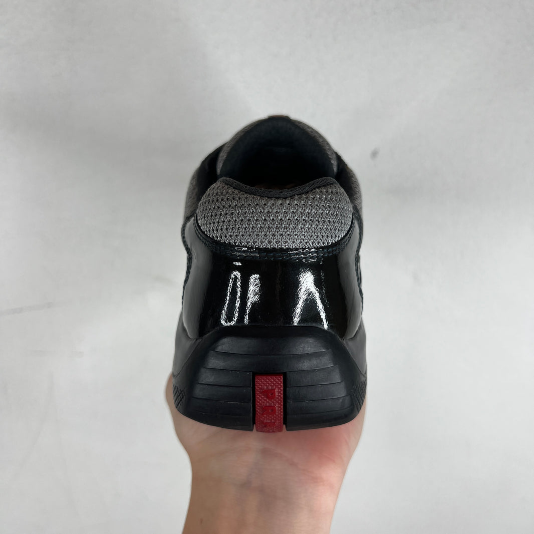 Prada Grey Patent Leather America's Cups