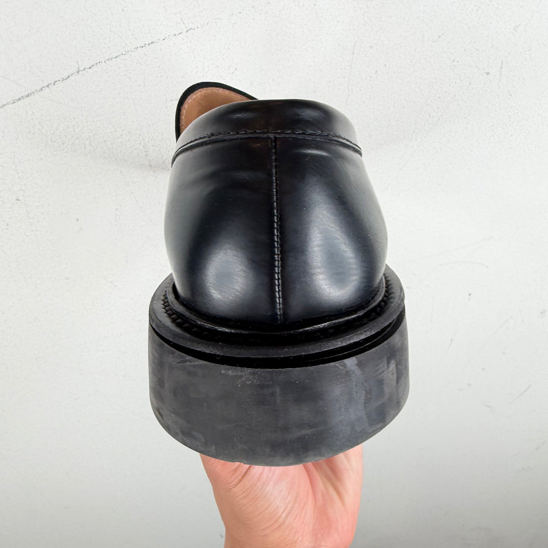 Bottega Veneta Black Leather Loafers
