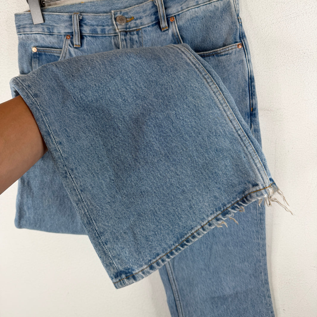 Martine Rose Flared Blue Jeans