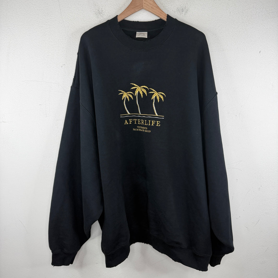 Vetements Distressed Afterlife Oversized Crewneck