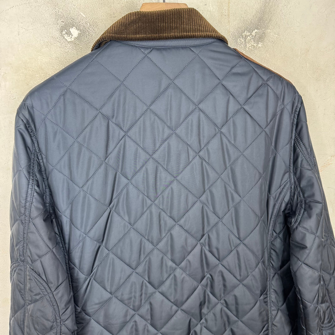 Ralph Lauren Navy Quilted Hunting Jacket