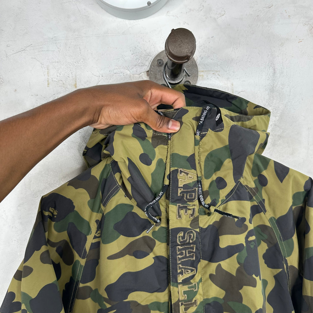 A Bathing Ape Dark Camouflage Hooded Windbreaker