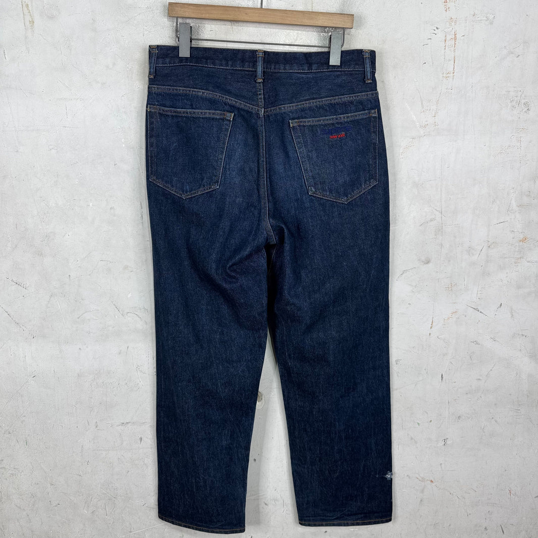 Supreme Thin Logo Raw Selvedge Jeans
