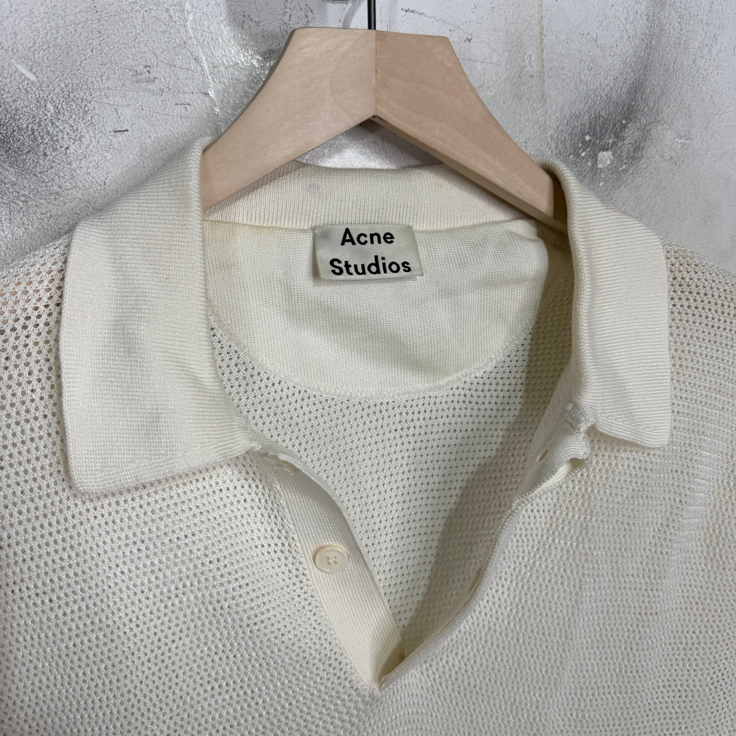 Acne Studios Mesh Polo Shirt