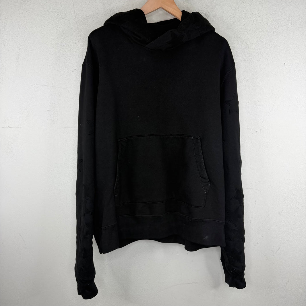 Amiri Sample Suede Star Patch Hoodie