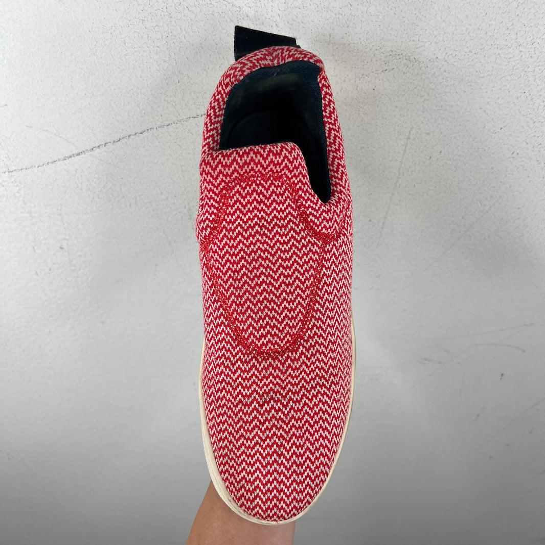 Celine Red Patterned Slip Ons