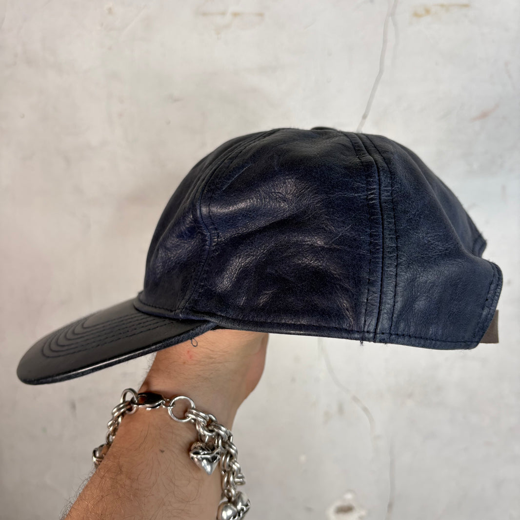 Supreme Leather 6 Panel Hat