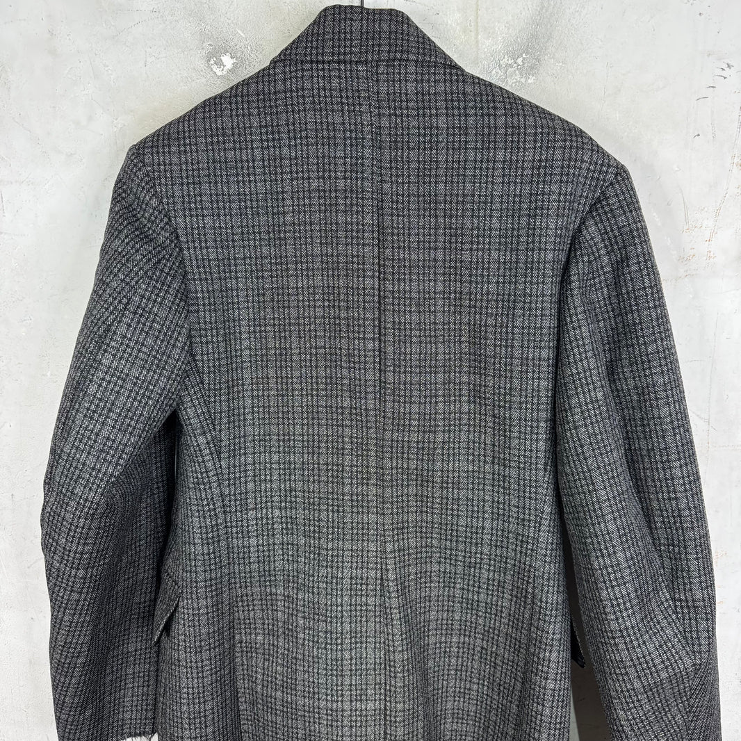 Balenciaga Plaid Long Trench Coat