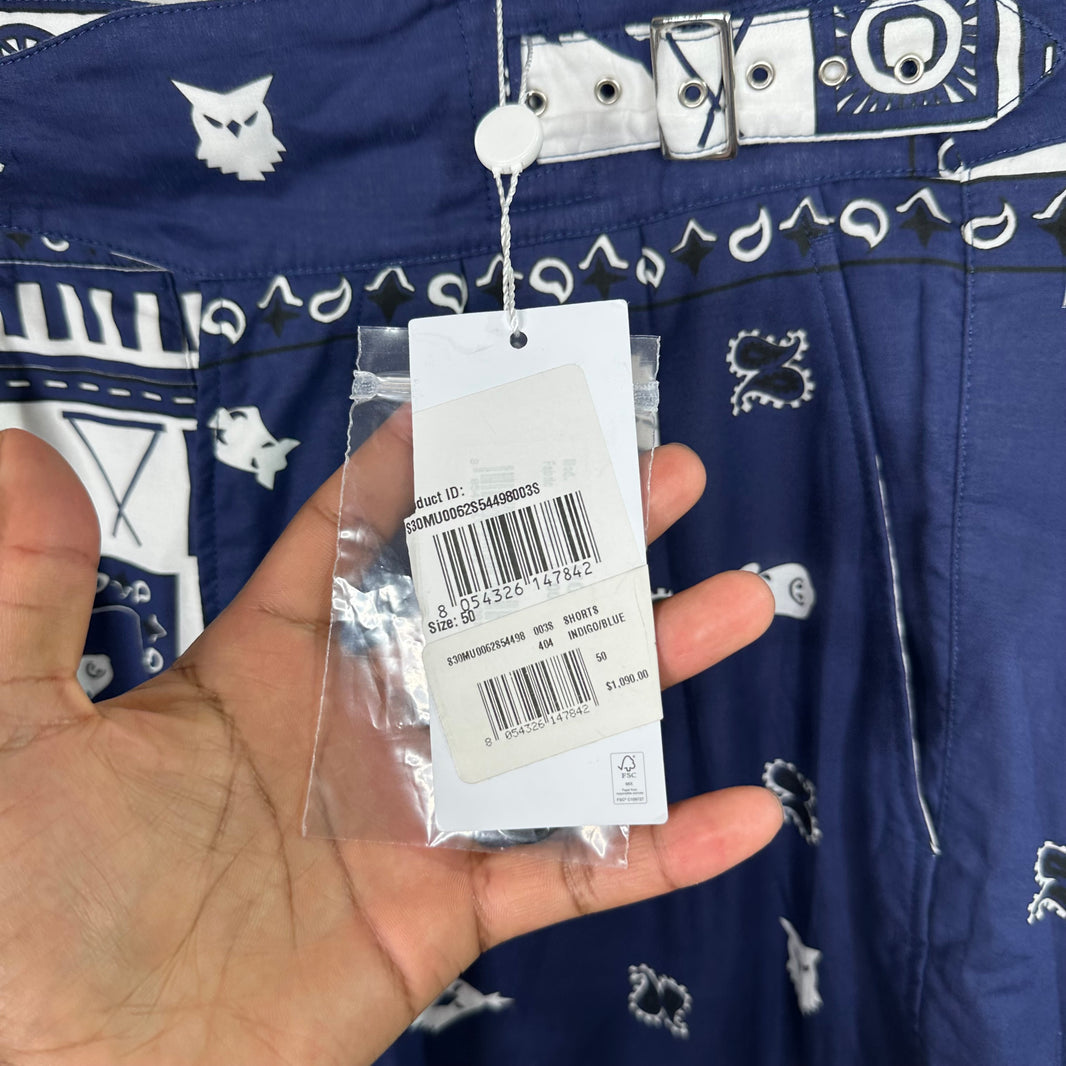 Margiela Belted Bandana Shorts