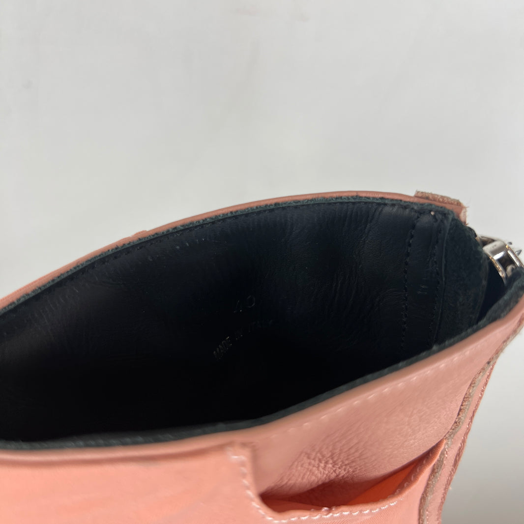 424 Camel Suede Pink Boots