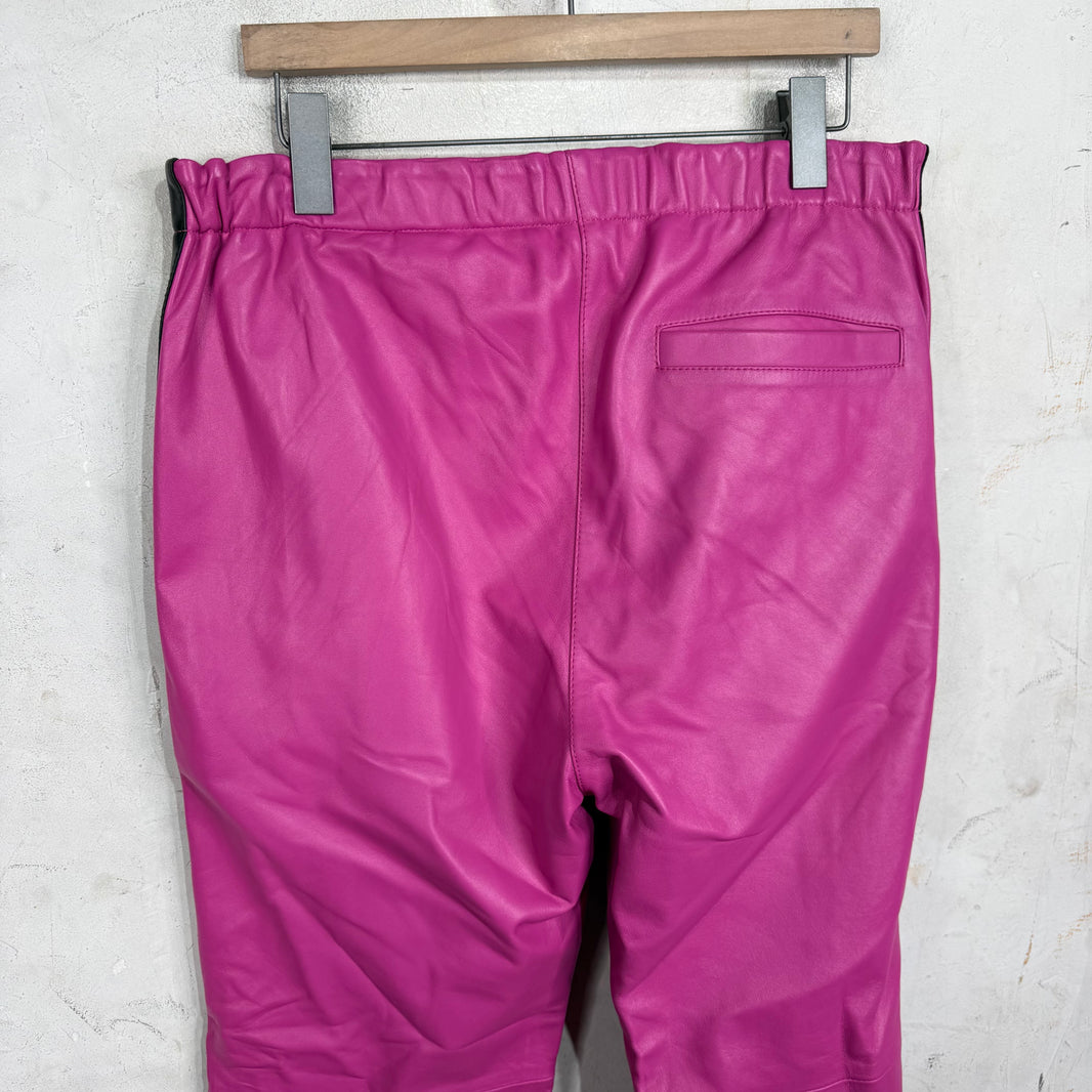Marni Pink Leather Track Pant