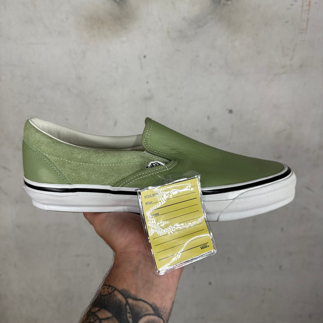 Vans X Engineered Garments Green Sample Classic Slip Ons
