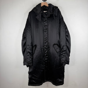 Saint Laurent Hooded Puffer Trench Coat