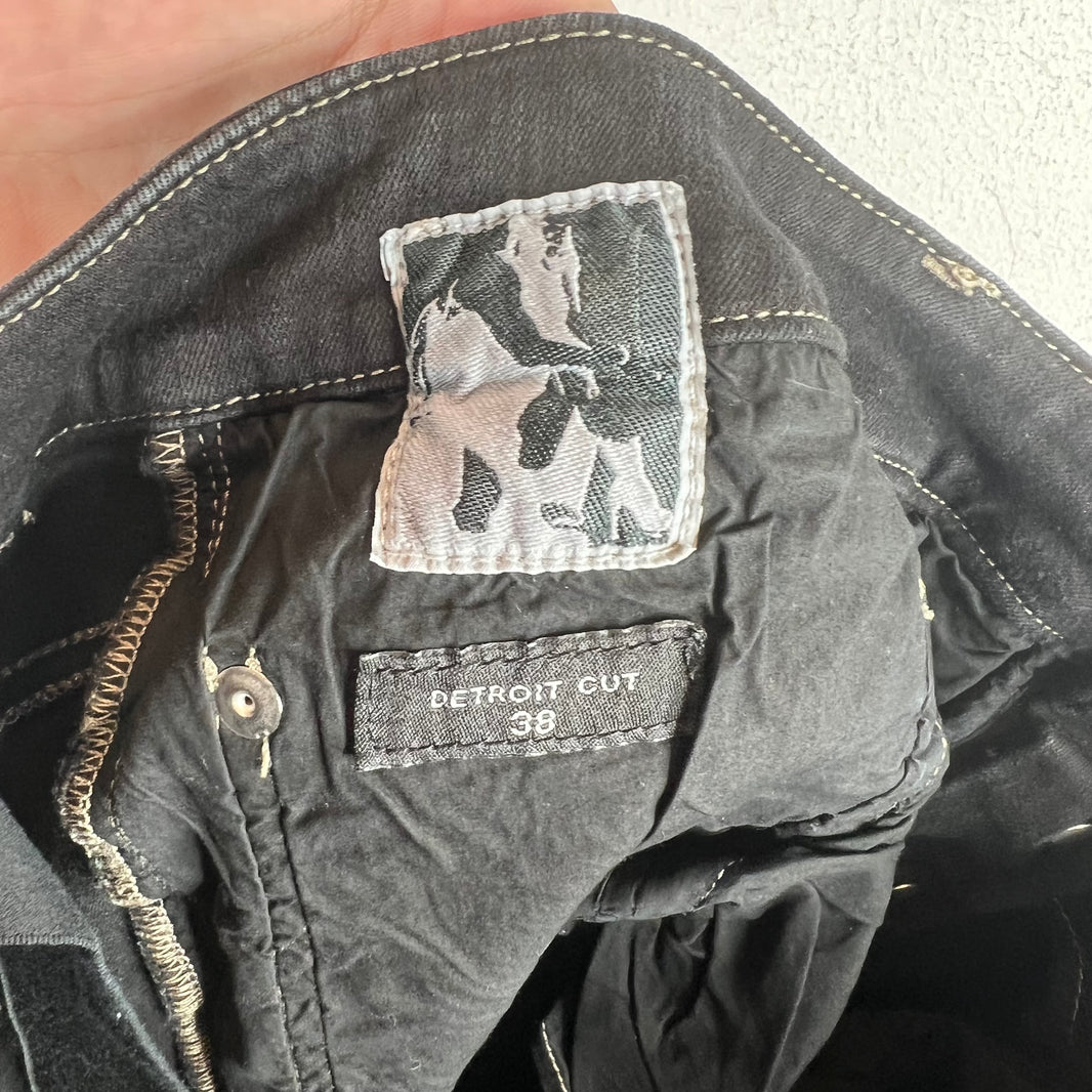 DRKSHDW Waxed Detroit Jeans