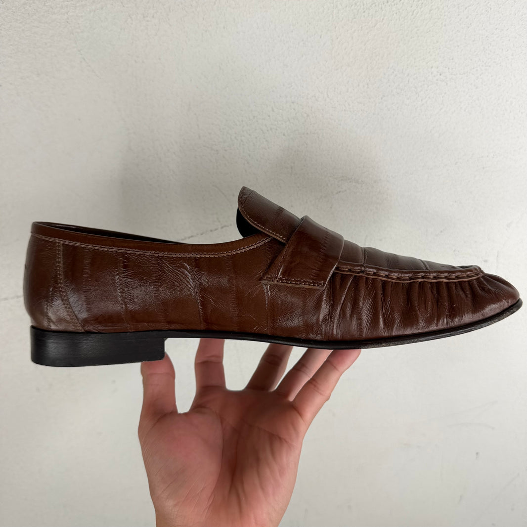 The Row Eel Soft Loafers