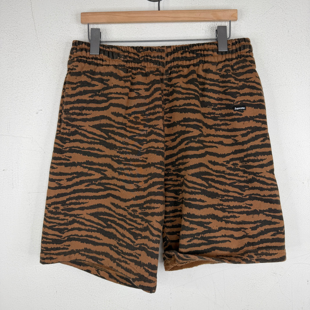 Supreme Tiger Striped Sweat Shorts