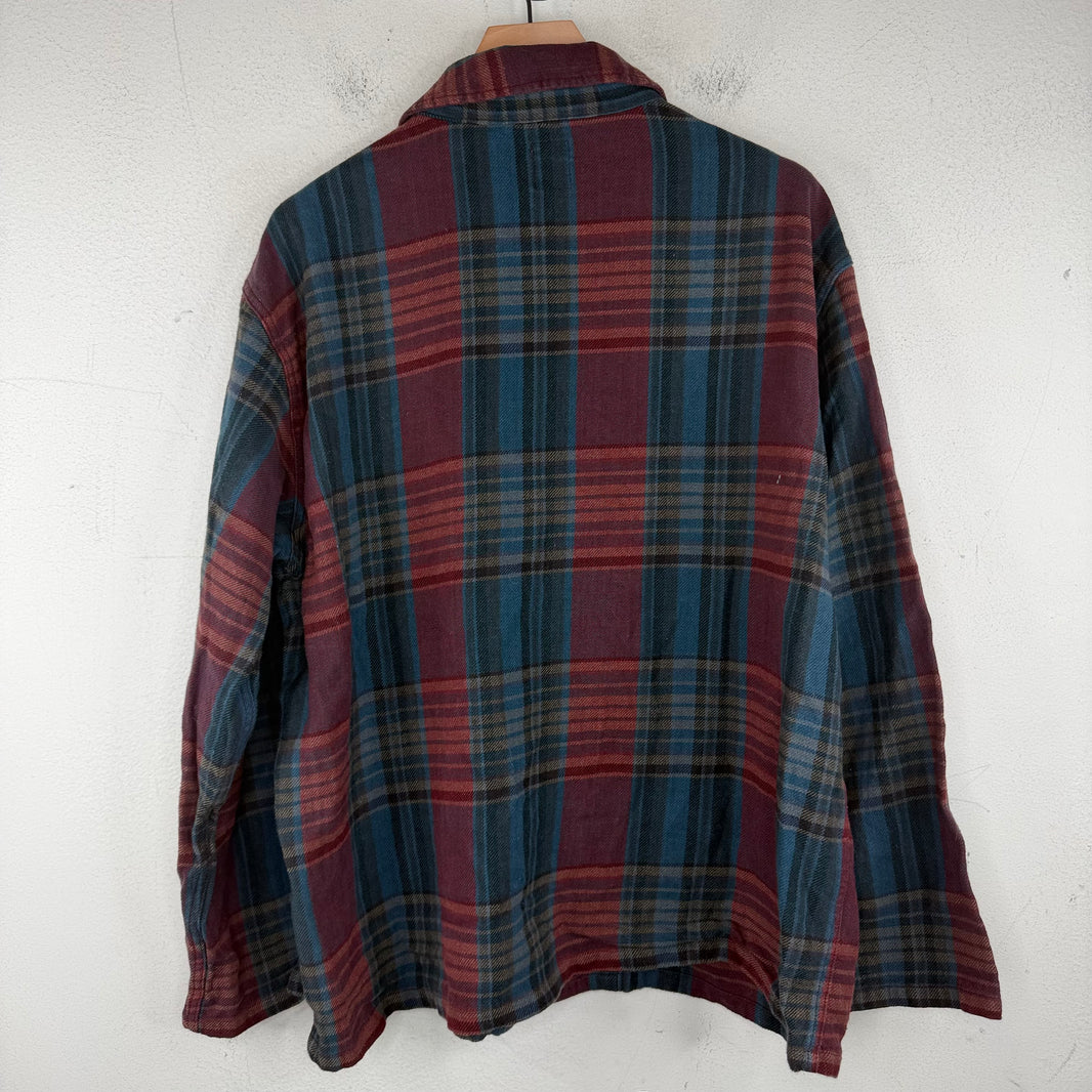 South2West8 Red/Blue Flannel Shirt