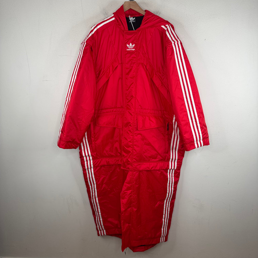 Balenciaga Adidas Red Puffer Parka