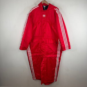 Balenciaga Adidas Red Puffer Parka