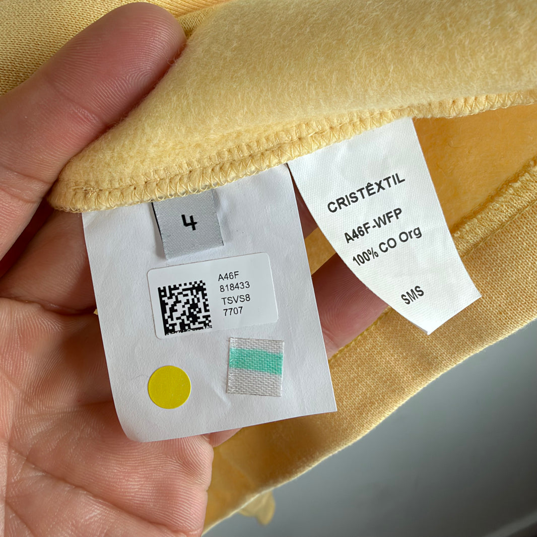 Balenciaga Sample WFP Yellow Boxy Hoodie