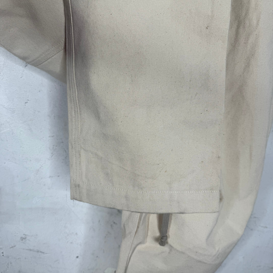 Rick Owens Cream DropCrotch Denim Pants