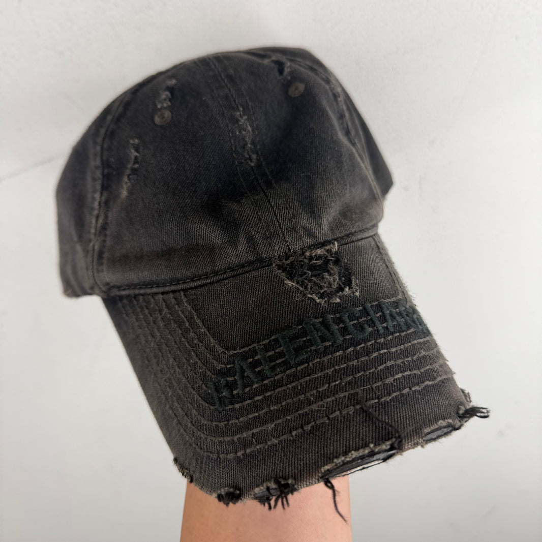 Balenciaga DIstressed Logo Hat
