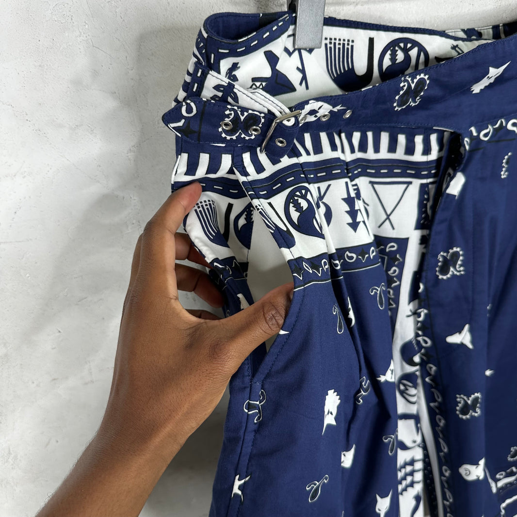 Margiela Belted Bandana Shorts