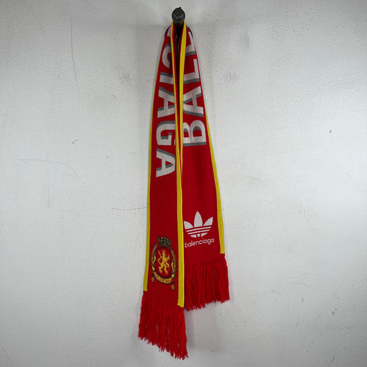 Balenciaga Adidas Red Soccer Scarf
