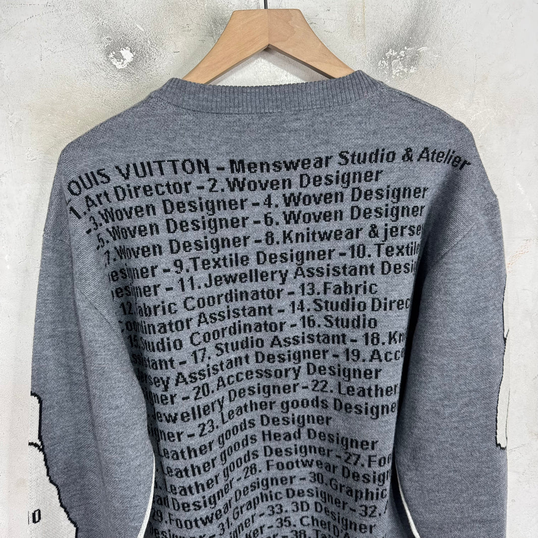 Louis Vuitton Grey Studio Sweater