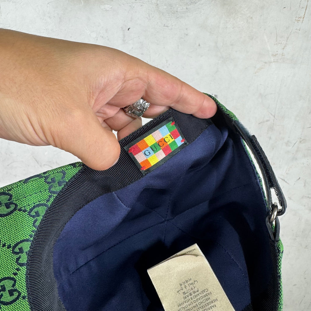 Gucci Green Monogram Hat