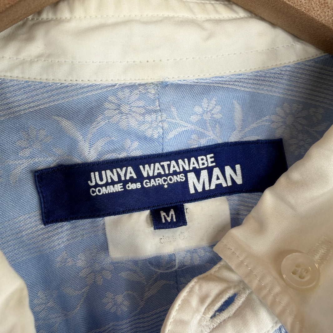 Junya Watanabe Striped Floral Button Up Shirt