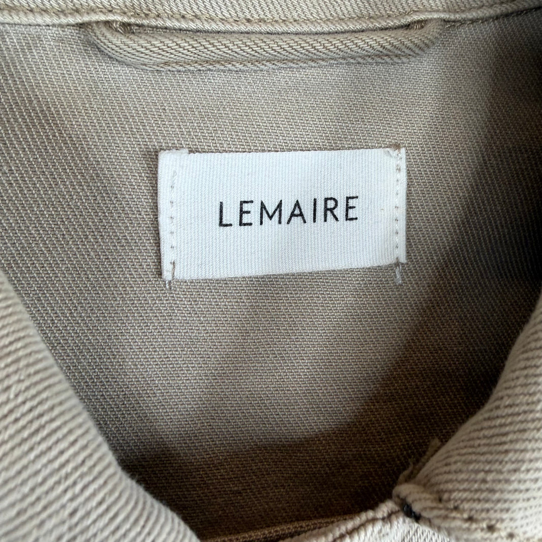 Lemaire Beige Button Up Chore Jacket