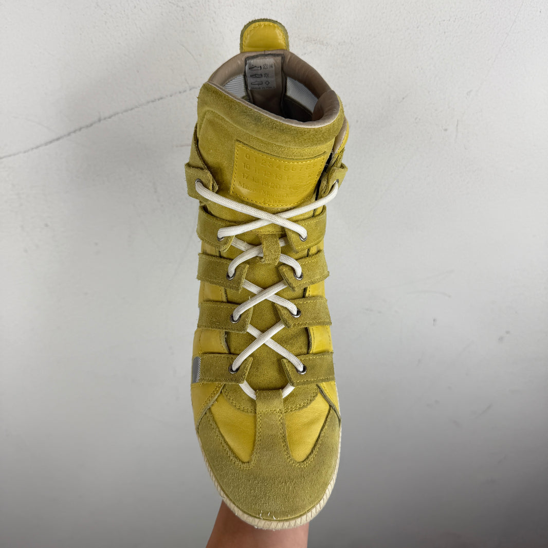 Margiela Yellow Cut-Out Sneakers