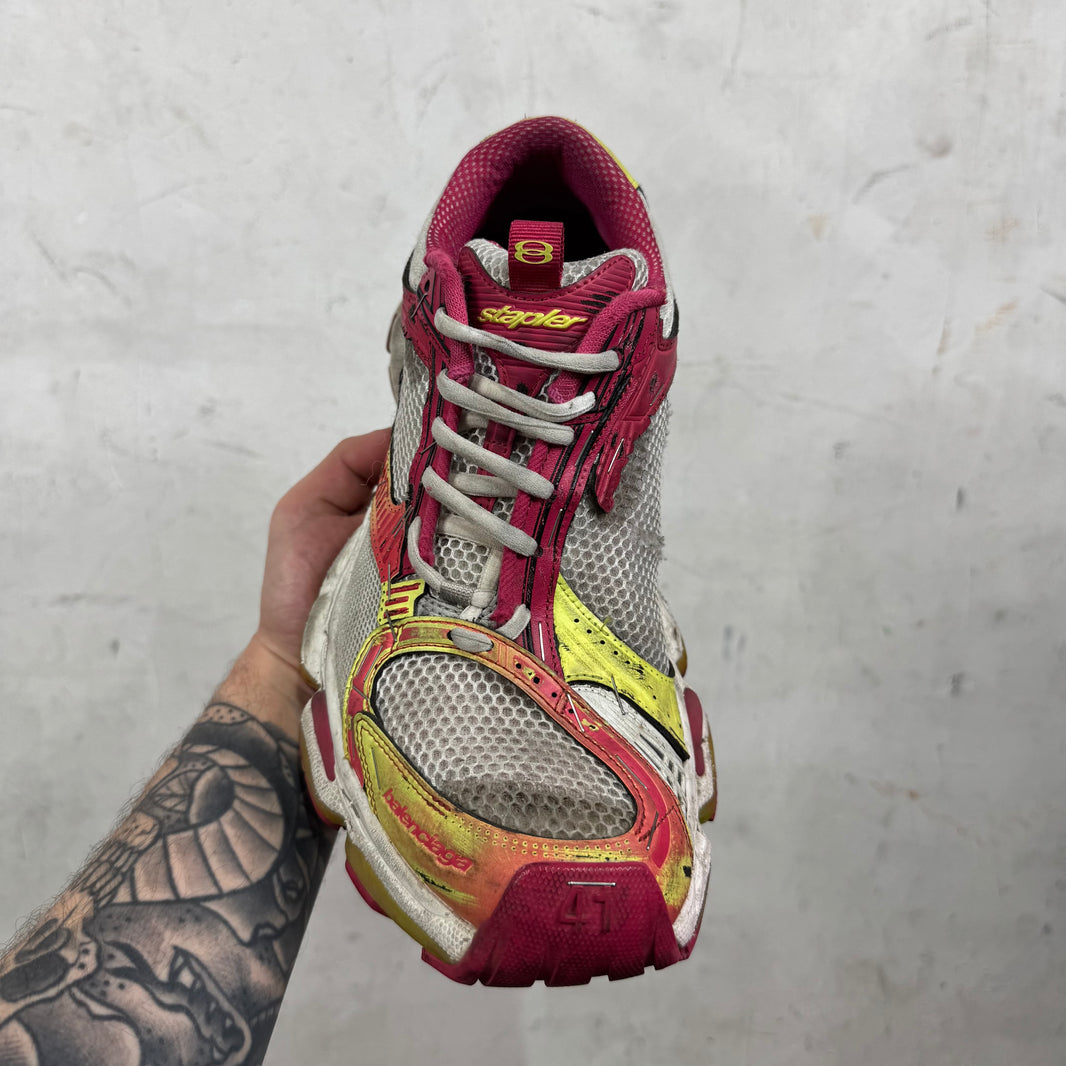 Balenciaga Magenta Stapler Sneakers