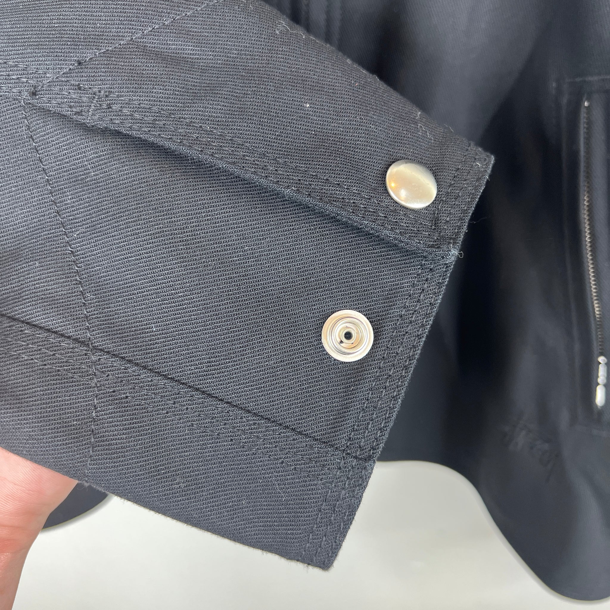 Stussy Black Embroidered Work Jacket