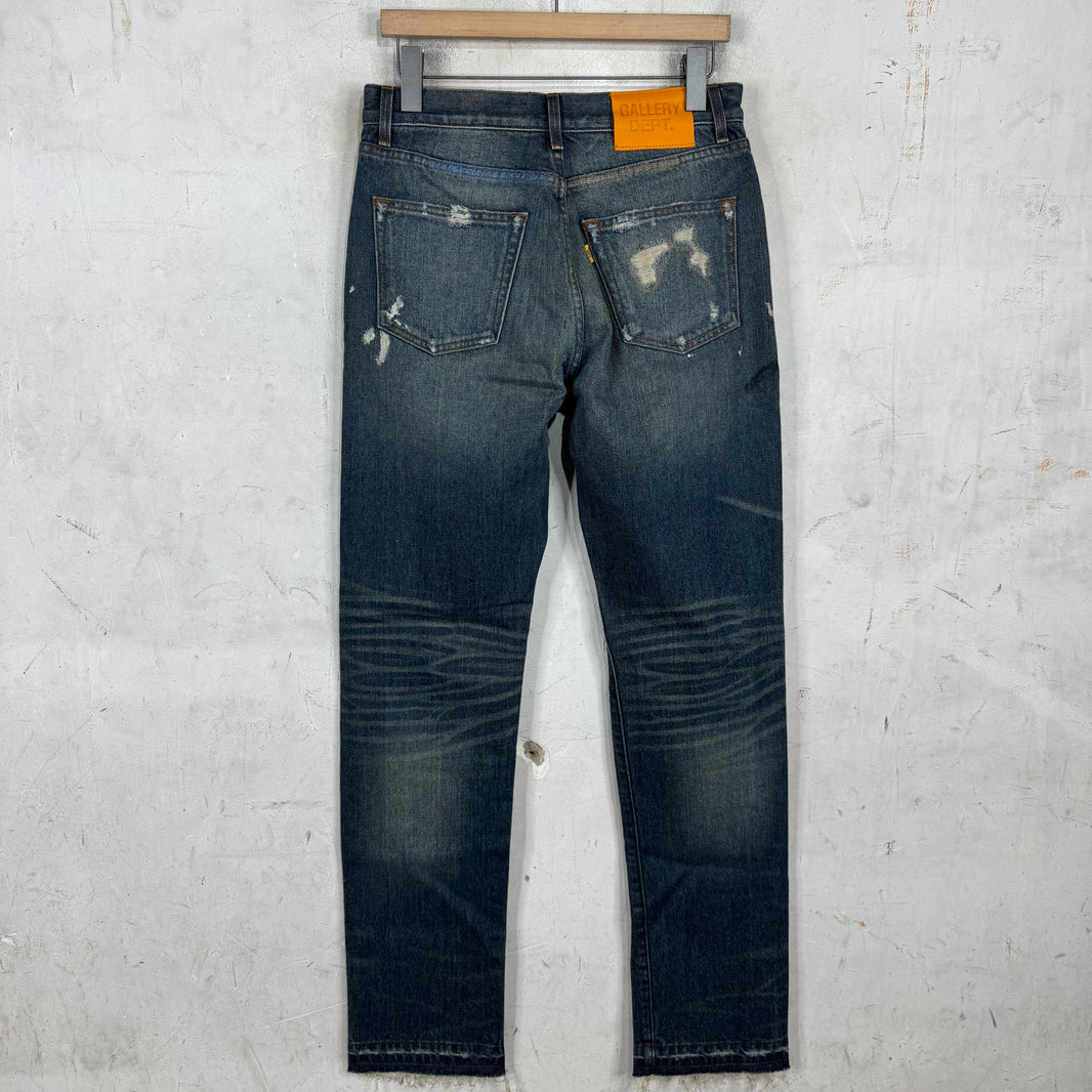 Gallery Dept Distressed Repaired Straight Jeans