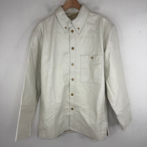 Lemaire Leather Button Up Over Shirt