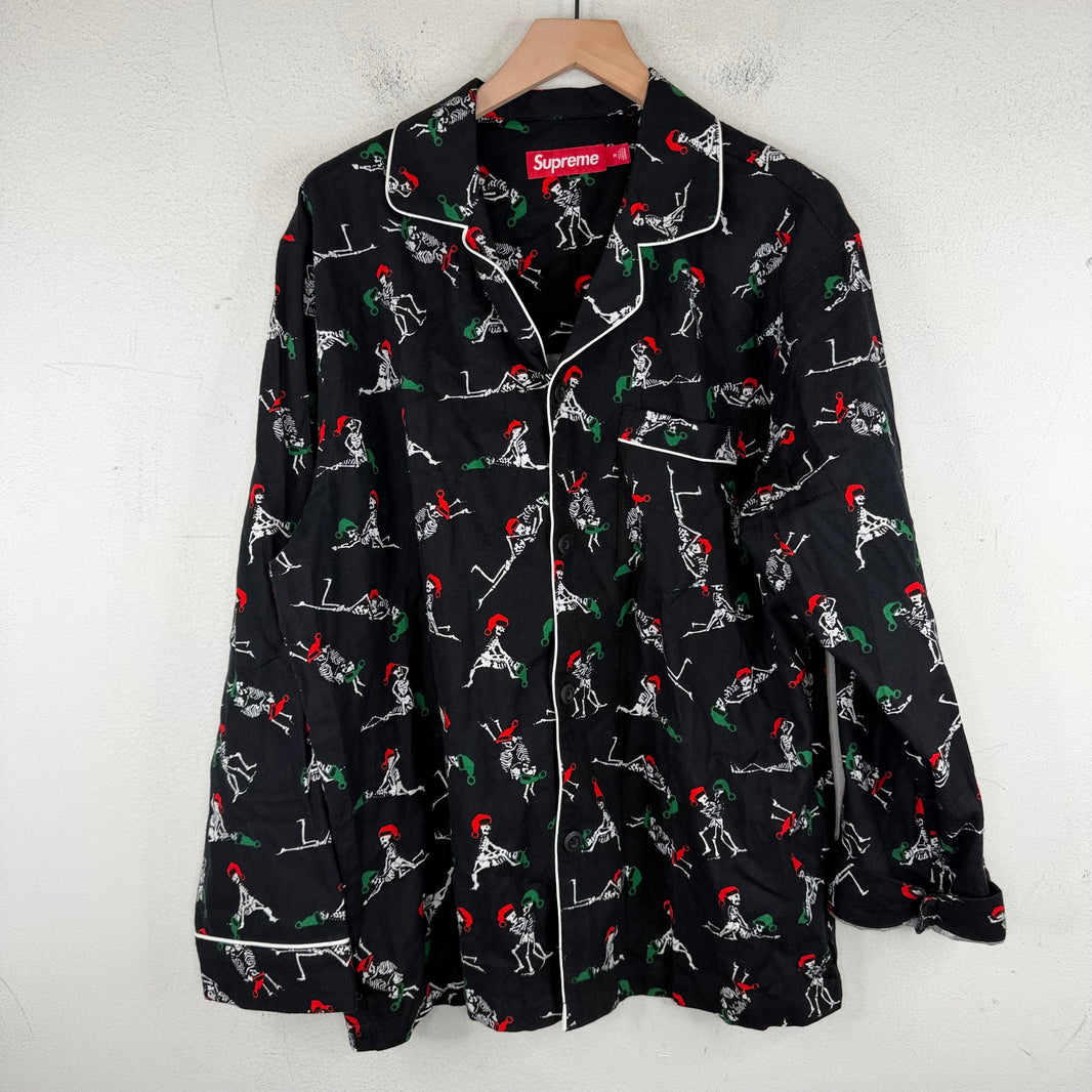 Supreme Holiday Skeleton Pajama Set