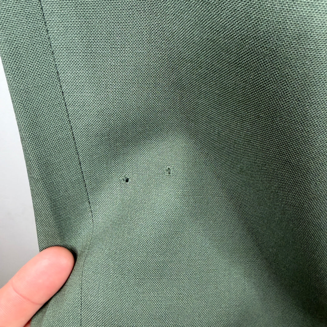 Marni Green Wool Dress Trousers