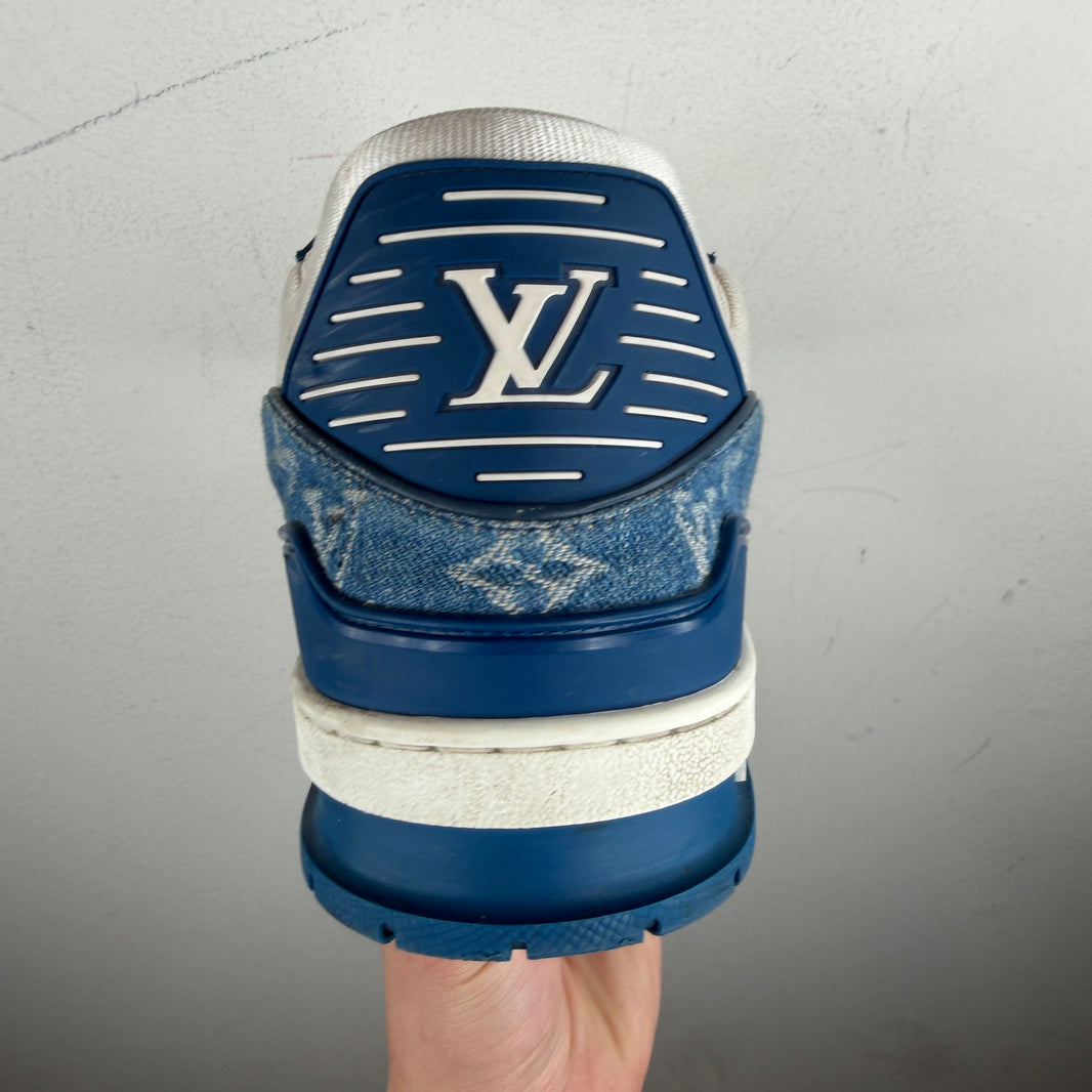 Louis Vuitton Denim/Leather Low Trainer Sneakers