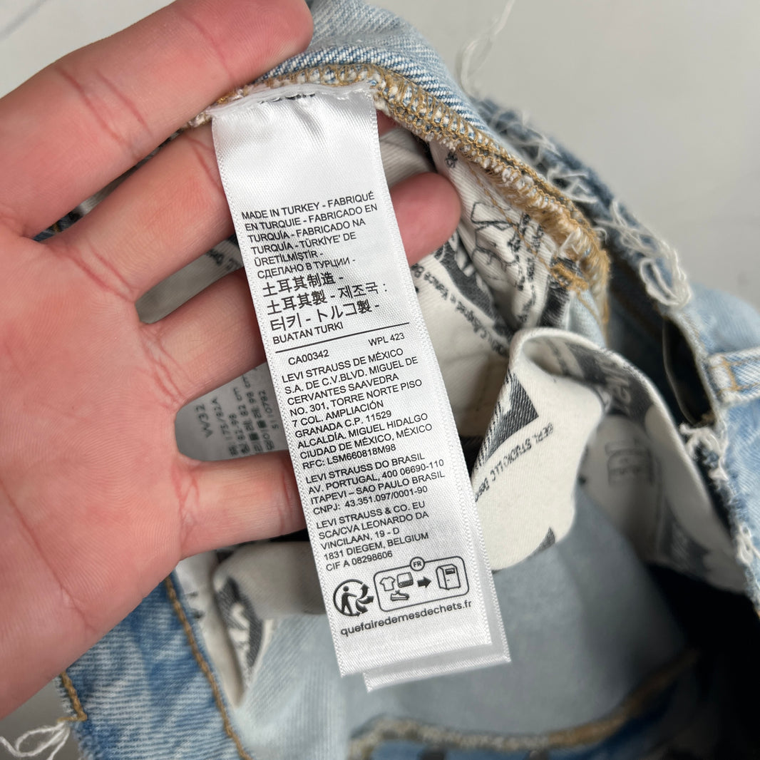 ERL Levi's Ripped Flare Jeans