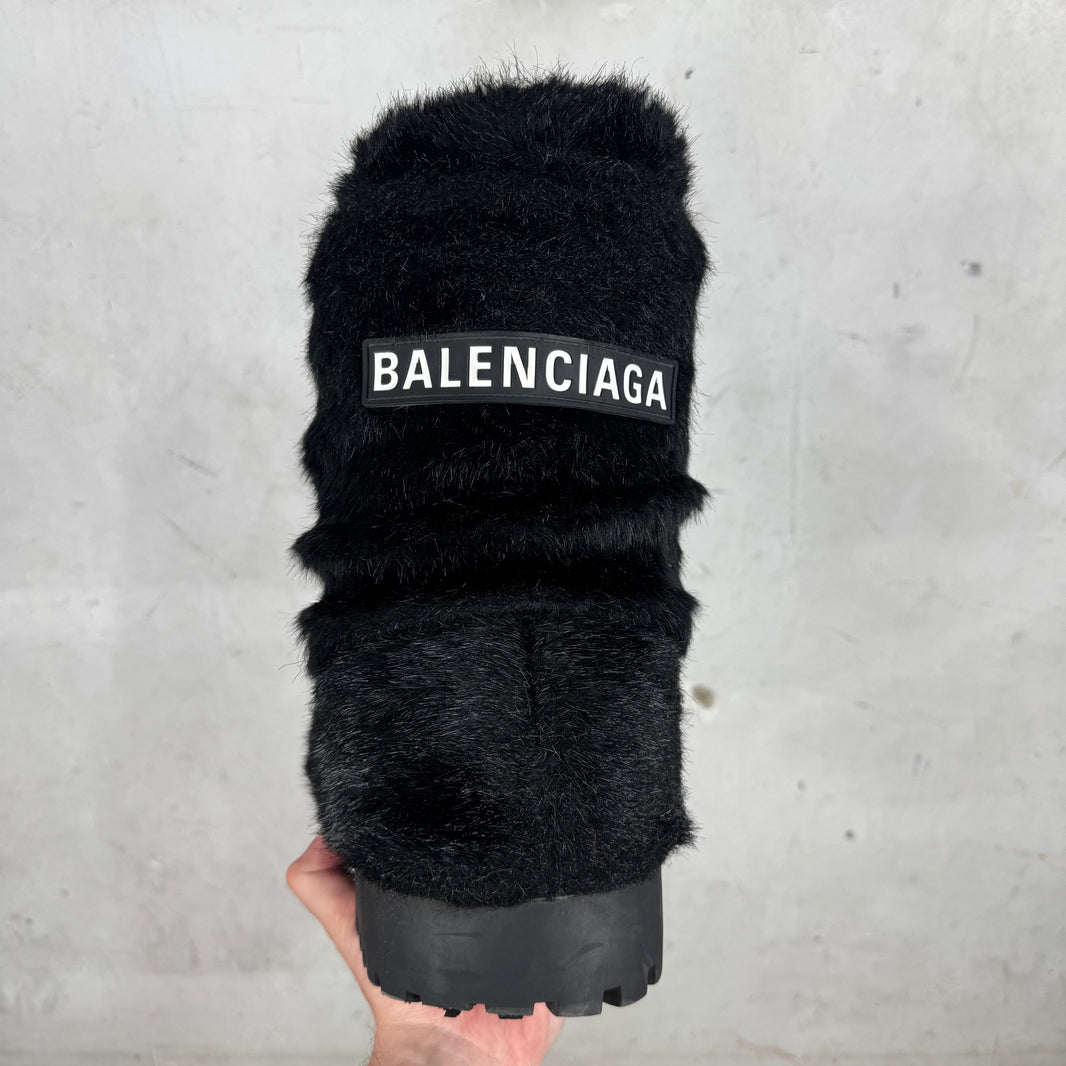 Balenciaga Faux Mink Alaska Boots