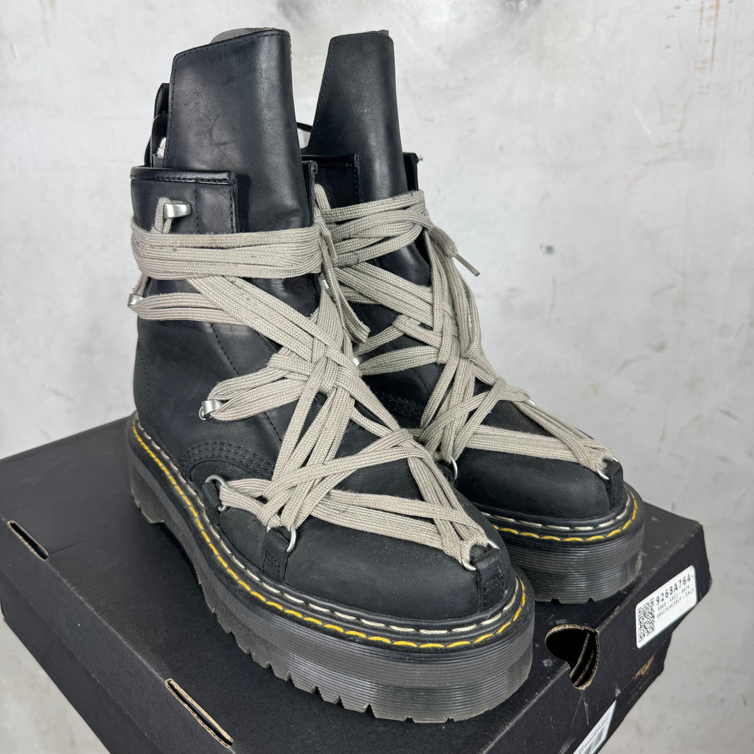 Rick Owens x Doc Marten Quad 1460 Megalace Boots