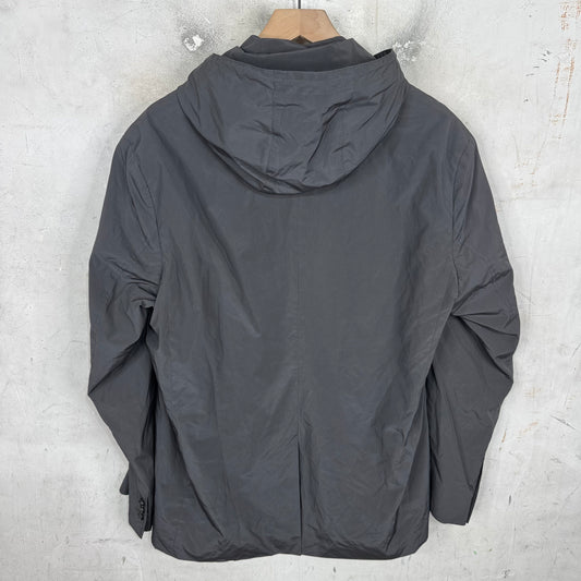 Prada Grey Zip Blazer Layered Jacket