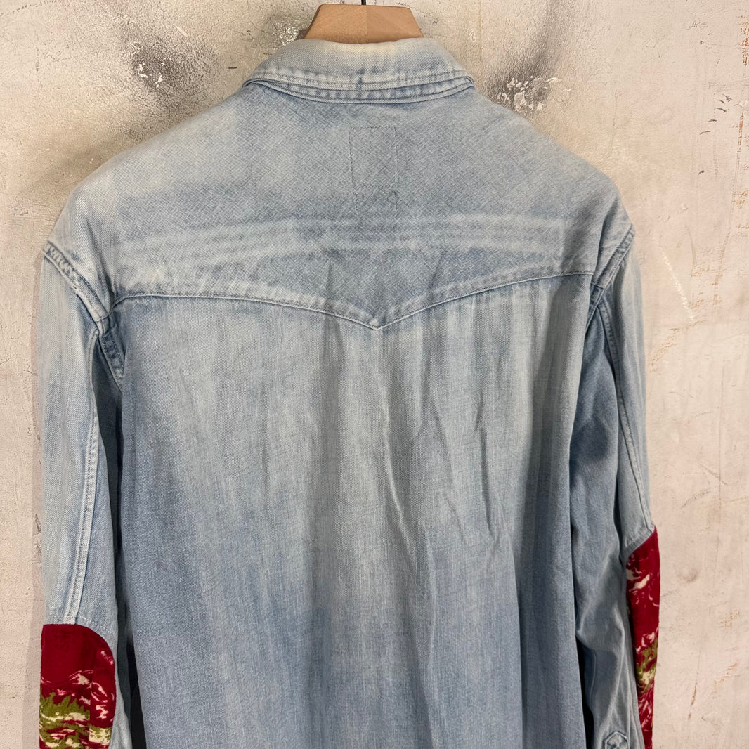 Visvim Denim Elbow Patch L/S Shirt
