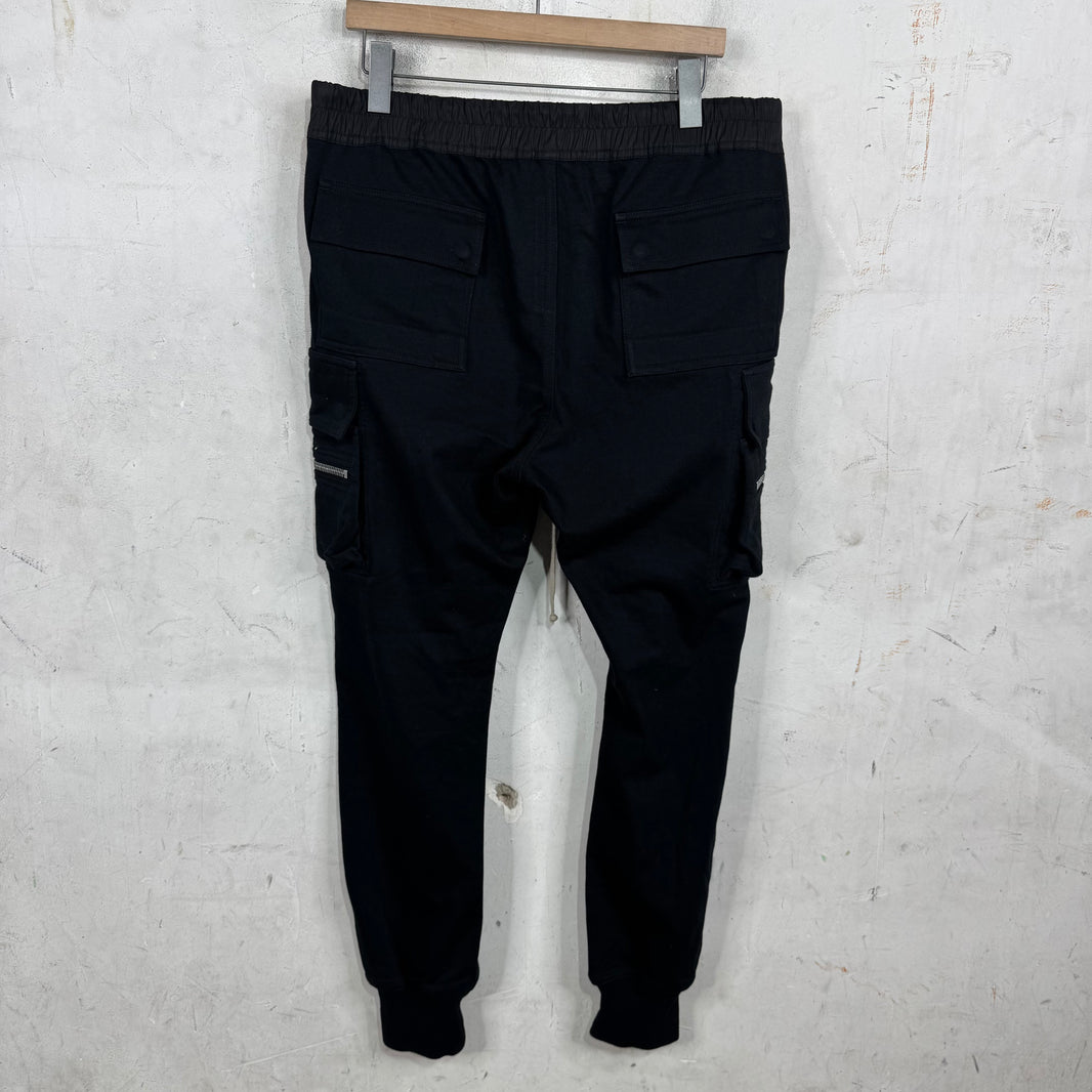 Rick Owens EDFU Cuffed Zipper Cargo Sweatpants