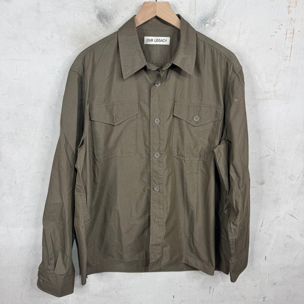 Our Legacy Military Base Shirt Olive