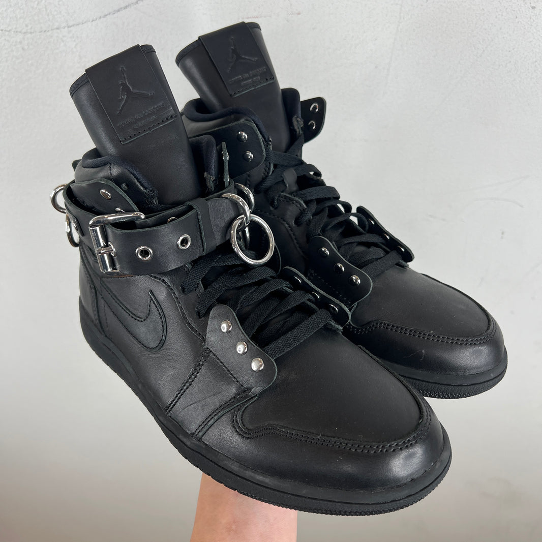 CDG Black Air Jordan 1 Sneakers