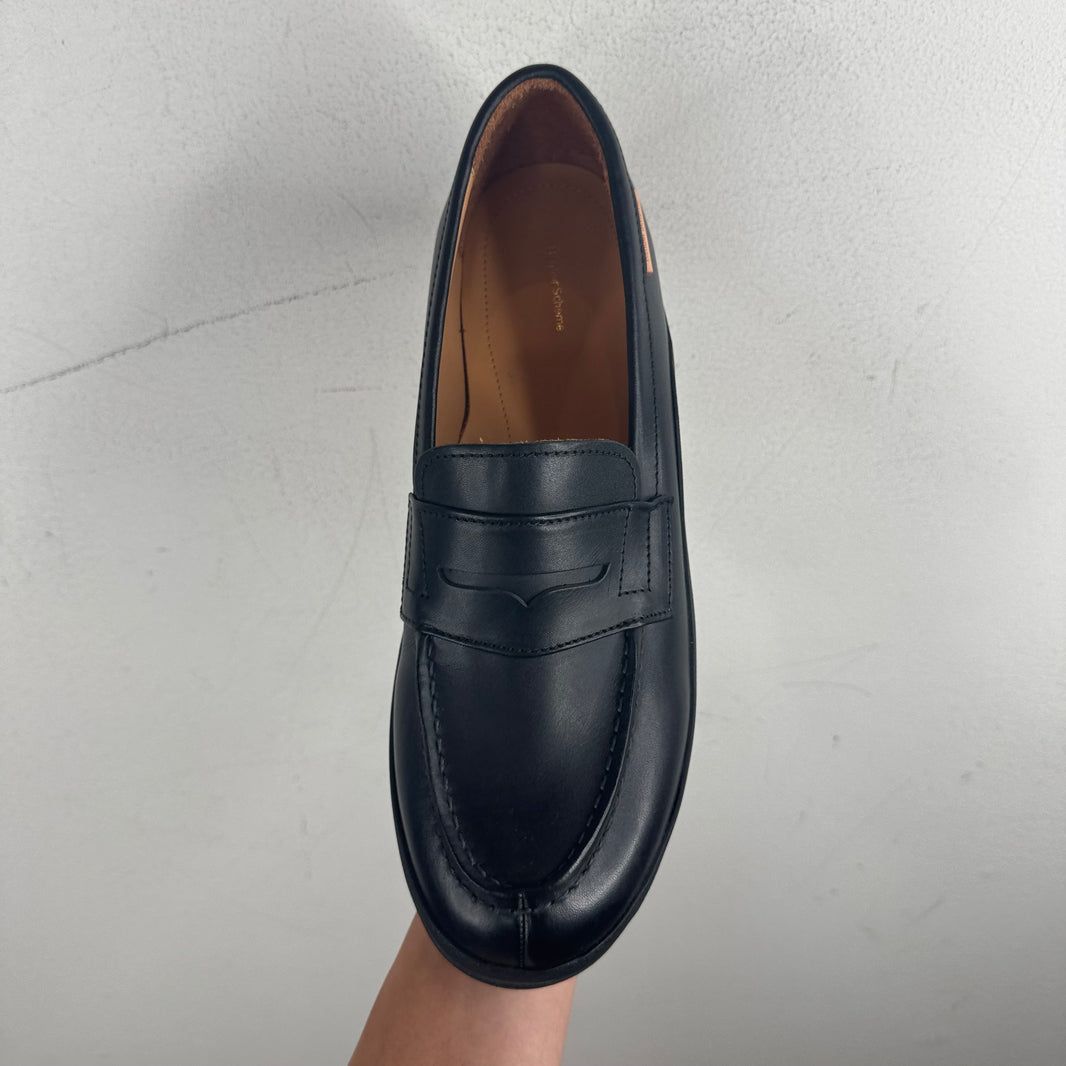Hender Scheme Black Lug Penny Loafers